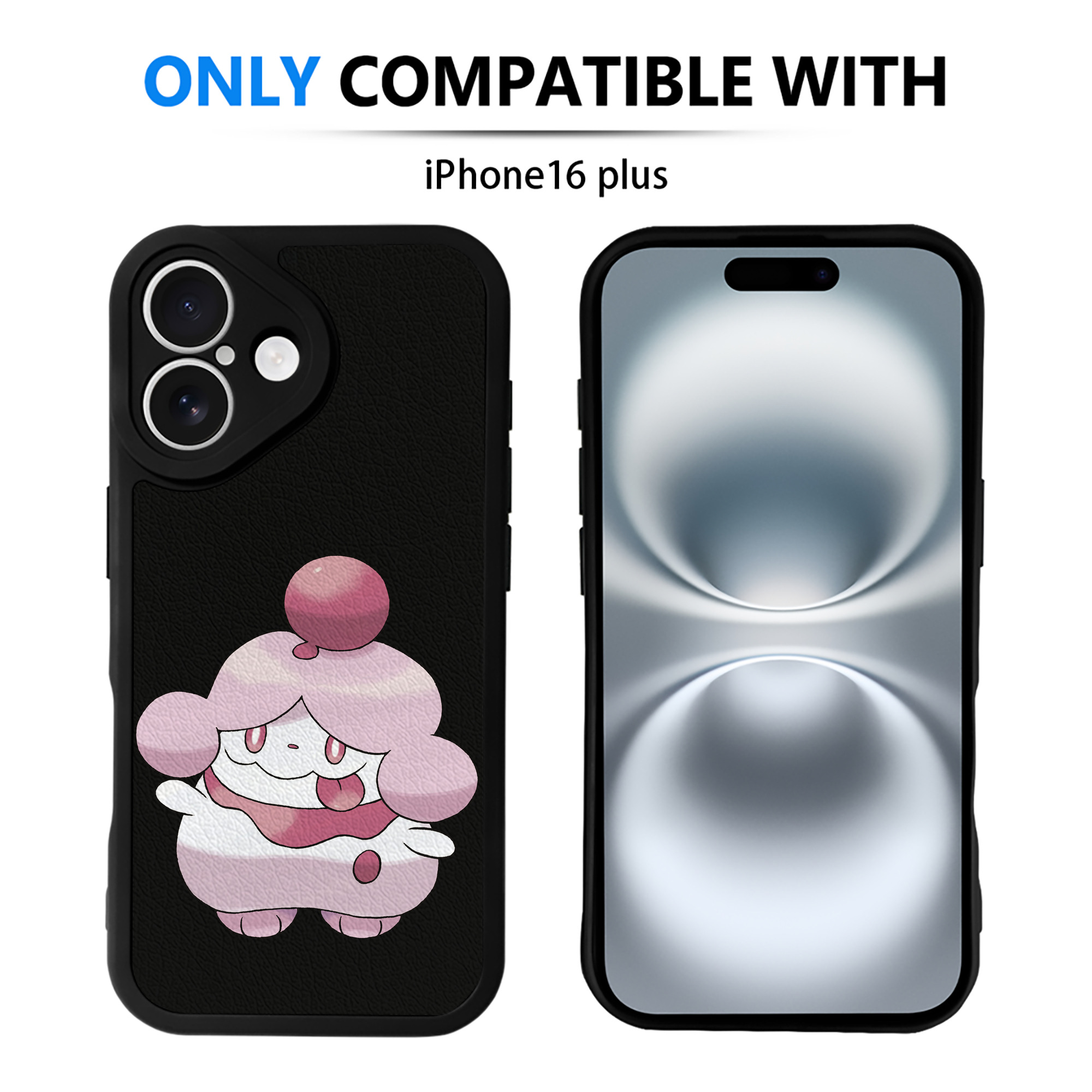 （画像用） ポケットモンスター Pokémon 【iPhone 16シリーズ対応】シリコンスマホケース（レザー調） 材質：シリコン